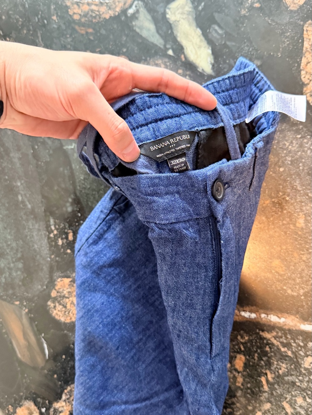 Banana Republic Men’s Navy Blue Chinos
